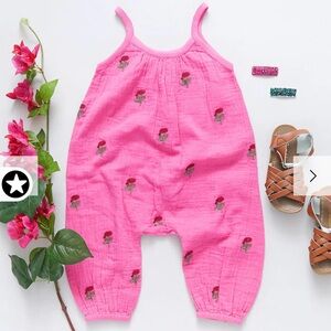 Pink Chicken Girls Jumpsuit